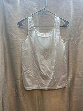 Talbots White Scoop Neck Tank Top